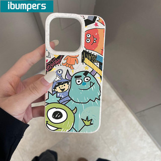 ibumpers Ốp Lưng iPhone Dễ Thương Họa Tiết Quái Vật Đại Học Ốp Điện Thoại Dày Dặn Silicon Mềm Chống Sốc Chống Bẩn Cho Iphone 16 15 14 12 13 11 Pro Max IP 7 8 Plus X XS XR