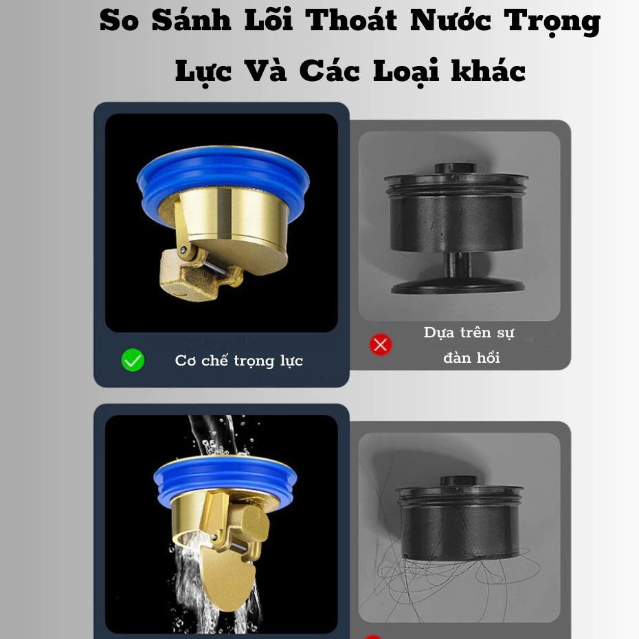 Nắp thoát nước ngăn mùi hôi - ngăn côn trùng chui lên từ đường ống thoát nước