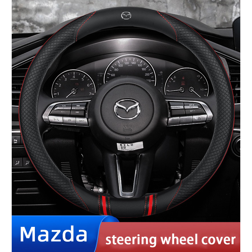 Alcantara Bọc Lái Tất Cả Các Mùa Không Mùi Mỏng Tất Cả Các Mẫu Xe Mazda Lông Thú Da Thật Vô Lăng Bao Da Mazda 2 3 5 6 7 8 CX3 CX5 CX7 CX98 CX9 MX5 MX7 RF