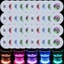 DELMER 10 Chiếc Dạ Quang Coaster, Thảm Cốc Phát Sáng Tròn Chạy Bằng Pin, Đèn LED Sáng Tạo Nhẹ Dạ Quang Cốc Dán Chai