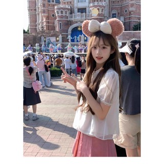 Nơ Băng Đô Đầu Nữ Băng Đô Dễ Thương Shirley Rose Sang Trọng Rửa Mặt Mũ Công Viên Giải Trí Ảnh Phụ Kiện 12.18