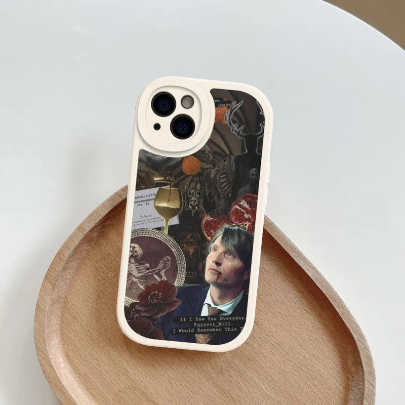 Ốp điện thoại TP-1 G-Graham H-Hannibal Mads Mikrokelsen Da cứng cho iPhone 16 17.35 14 13 12 Mini 11 14 Pro Max Xs X Xr 7 8