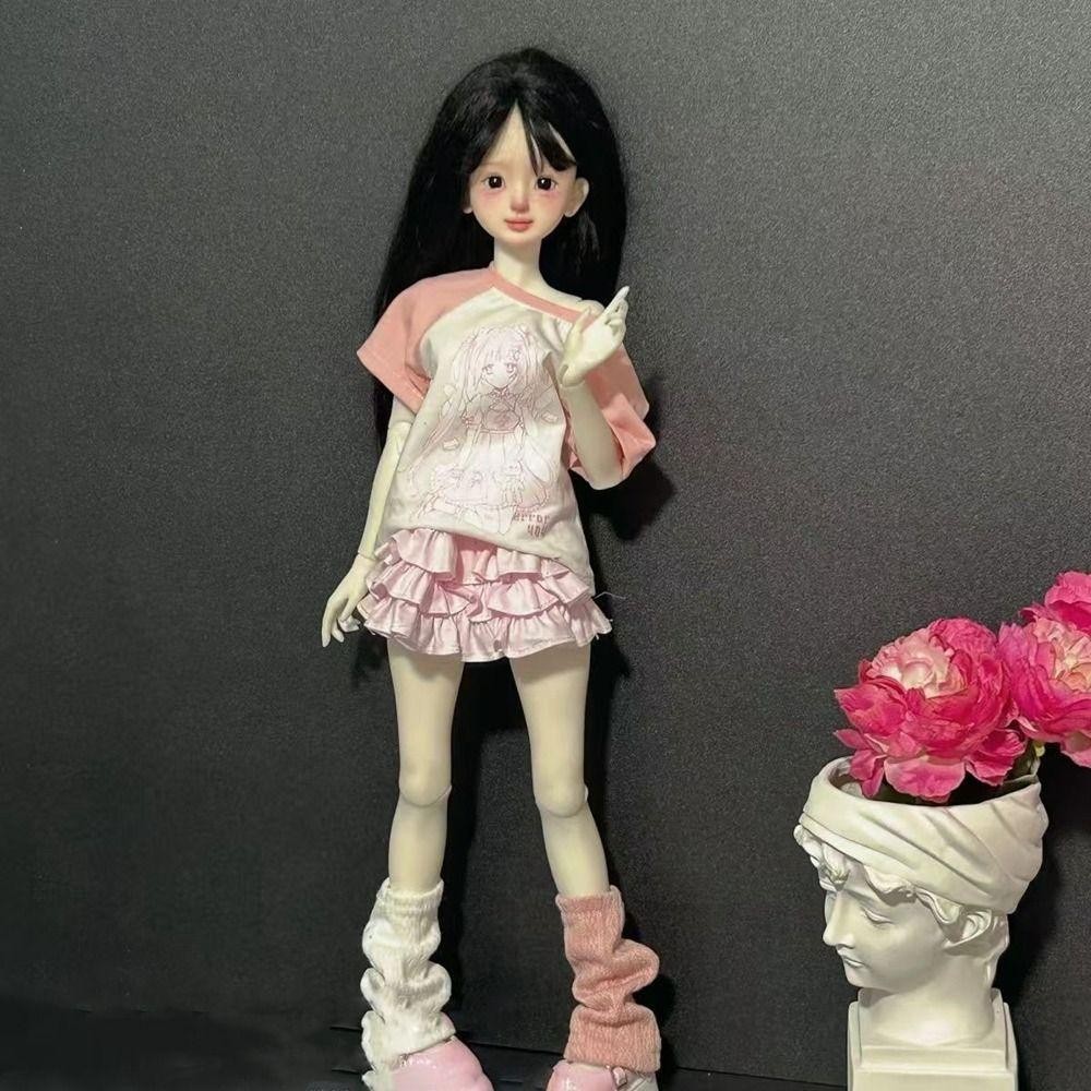 SEYAWSON Quần Áo Đại Học, Tất Chân, Áo Thun Giải Trí, Phụ Kiện DIY Cho Búp Bê 30/45cm 1/4 1/6 BJD