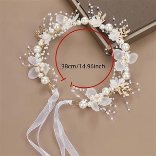 Băng đô vòng hoa NCE, tiara bohemian thanh lịch cho bé gái và người lớn