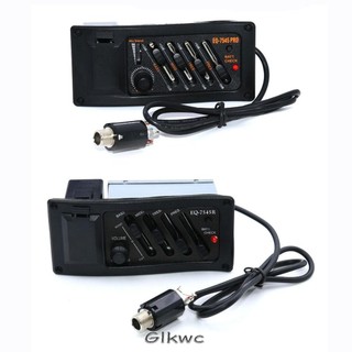 Bộ khuếch đại Preamp đàn Guitar Acoustic GLKWC, Bộ chỉnh cân bằng EQ 7545R Guitar Pickup, Phụ kiện đàn Guitar Bộ cân bằng EQ 4 băng tần có thể điều chỉnh