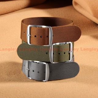 Cổ Điển NATO Nylon Dây Đeo Đồng Hồ 20mm ZULU Nylon Dây Đeo Đồng Hồ Vải Nylon Dây Đeo Một Vòng Đa Năng Đồng Hồ Thông Minh Thay Thế Cho Nam Nữ