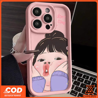 Ốp Lưng Cho OPPO Reno 15F Reno 13F Reno12 F Reno11 F Reno 11 Reno 10 5G Reno 8T 5G Reno 8T 4G Reno 8Z Reno7 Reno8 Reno4 Reno5 Dễ Thương Pig Pigtail Cô Gái Điện Thoại Chống Sốc