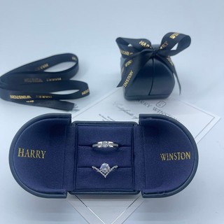 [442 Giao hàng trong vòng 12 giờ] Nhẫn kim cương giả HW cho phụ nữ 2 carat, nhẫn cầu hôn, nhẫn cưới, nhẫn đôi điều chỉnh Harry4.28 VC0Y