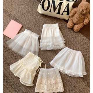 Mùa Xuân Ren Lớp Đánh Hơi Rèm Gạc Váy Nửa Váy Váy Phồng