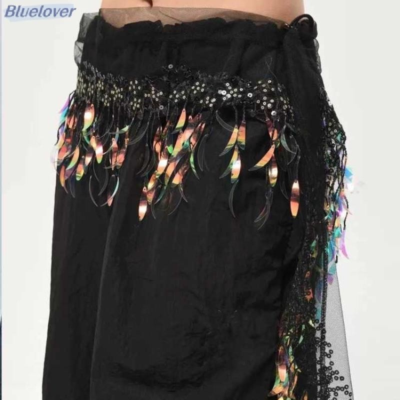 Bluelover Tinh Tế Kim Sa Lấp Lánh Dây Thắt Lưng Cho Nữ Bé Gái Bụng Nhảy Múa Đính Kim Sa Lấp Lánh Dây Xích Trang Phục Hông Khăn Dancer Váy Mới