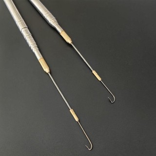 ARTISANU - Móc cá dài với sợi thép không gỉ và gai kính thiên văn, tay cầm 1.2m hoặc 1.6m