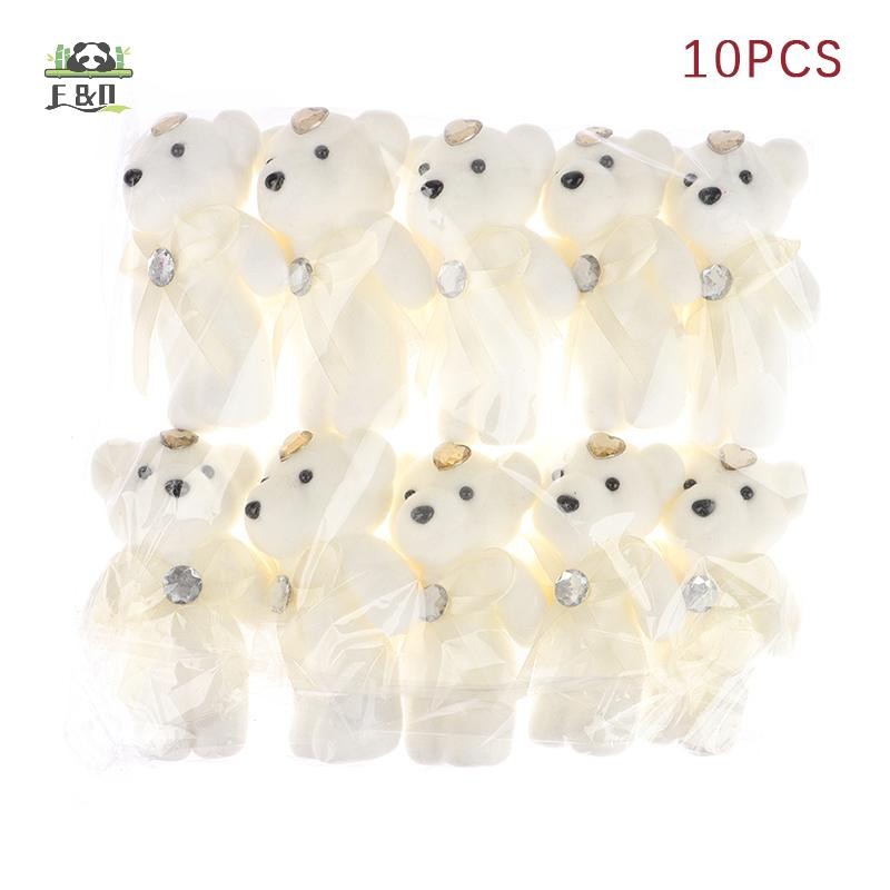 [SHNZDD] 10 Cái Bó Hoa Gấu 12cm Hoạt Hình Búp Bê Bó Hoa Tốt Nghiệp Sinh Nhật Đám Cưới Quà Tặng Trang Trí Tiệc EMKK
