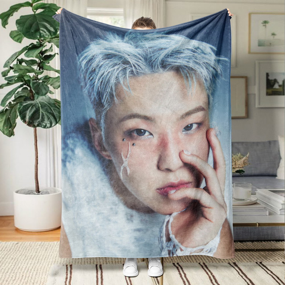 SEVENTEEN 'HAPPY BURSTDAY 'Chăn Flannel In một mặt Chăn Flannel Điều hòa không khí Chăn