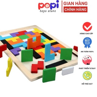 Thẻ Gạch Ghép Gỗ Phát Triển Tư Duy Cho Bé, Đồ Chơi Rèn Luyện Trí Tuệ Sáng Tạo Cho Trẻ Em