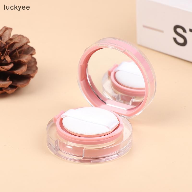 Luckyew Màu Hồng Đệm Không Khí Nền DIY Hộp Rỗng Puff Hộp Có Gương Cho BB Kem Hộp Đựng Mỹ Phẩm Hộp Đựng Trang Điểm Chăm Sóc Da TQ