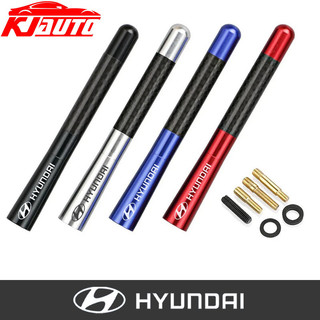 Đa Năng 12cm Xe Hyundai Ăng Ten Sợi Carbon Radio FM Antena Đen Bộ Dành Cho Xe Hyundai Stagazer X Creta Accent Getz Avega I10 Santafe H1 I30 HB20 Tucson N Dòng Phụ Kiện