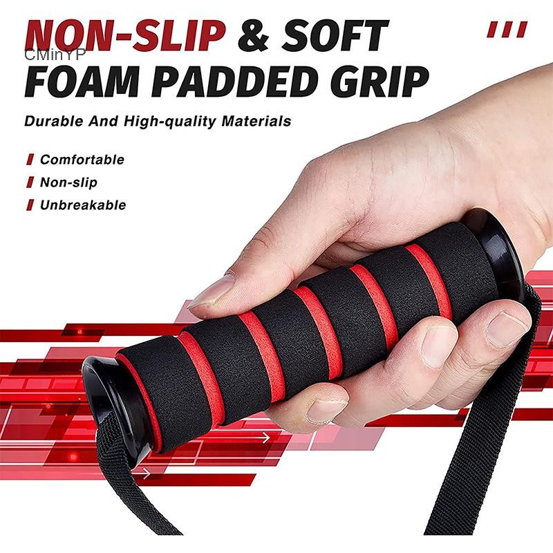 Cminyp D-Ring Kim Loại Tay Cầm Cáp Hạng Nặng Có Móc Cho Yoga, Tập Luyện, Dây Điện
