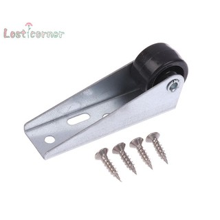 [Lostcorner] Nội thất im lặng Con lăn cửa hướng gắn bên hỗ trợ bánh xe di chuyển với ốc vít Ròng rọc thép không gỉ đa chức năng [Mới]