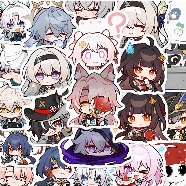 [Chống nước] Sticker HSR Honkai Star Rail update nhiều nhân vật mới 80 ...