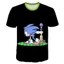Sonic Nhật Bản Anime 3D In T-Shirt Phim Hoạt Hình Harajuku Chàng Trai Phim Hoạt Hình Áo Thun Giản Dị Mát Mẻ Trẻ Em Của Chàng Trai T-Shirt 2024 Mùa Hè Mới