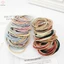 100 Chiếc Nữ Cô Gái Tóc Cao Su Dây Buộc Tóc Dây Co Giãn Tóc Đuôi Ngựa Giá Đỡ Scrunchies Mới