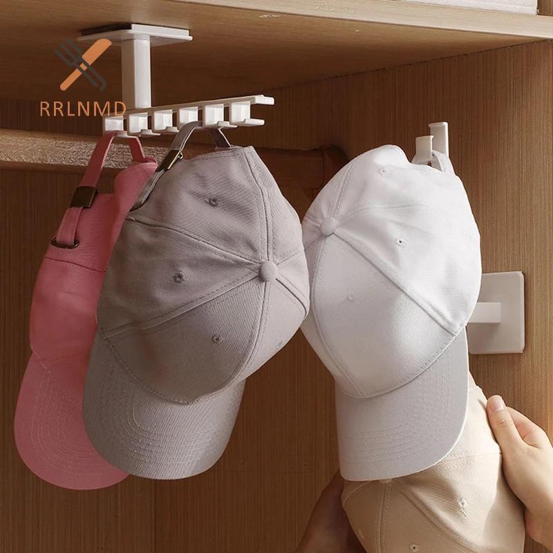RRLNMD 6 Móc Mũ Giá Đỡ Mũ Móc Treo Hình Chữ L Bóng Chày Giá Để Đồ al Treo Tường Mũ Thắt Lưng Tổ Chức Móc MỚI