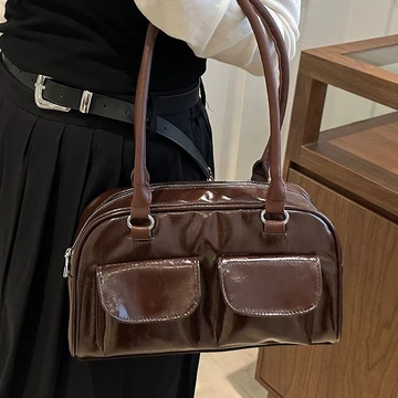 Women's Korean-Style Bowling Bag