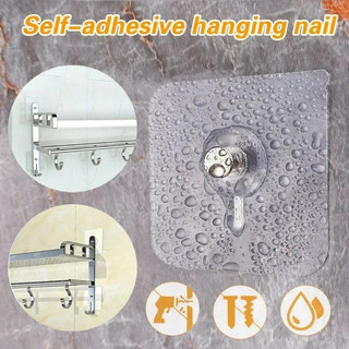 10-50 chiếc Móc tự dính trong suốt - Móc móng tay khung ảnh dính chắc chắn - Giá đỡ đồng hồ treo liền mạch