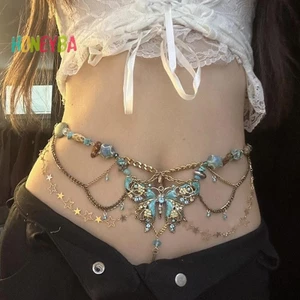 < Honeyba > Mặt dây chuyền Dainty Multiayer Vòng cổ dây chuyền cơ thể thanh lịch Quà tặng trang sức dự tiệc