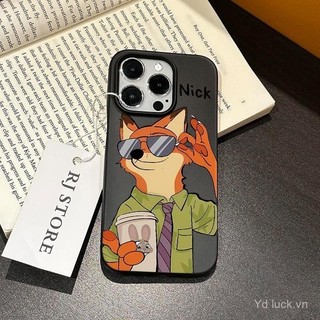 Ốp bảo vệ điện thoại Nick sành điệu mát mẻ Có kính râm dùng cho iPhone 14 15 16 promax 13 12 11 pro max 14pro 15pro 16 pro 13promax 14plus Vỏ linh hoạt chống rơi