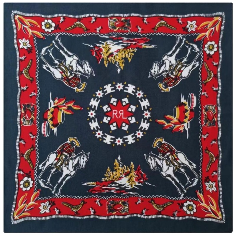 Wellb Hip Hop Khăn Tóc Quấn Chữ Hoa Văn Headwraps Đầu Tinh Tế Kerchief Đầu Khăn Khăn Đầu Hình Đạo Cụ