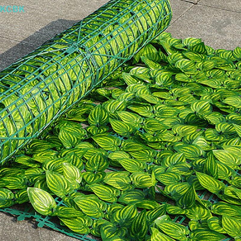 [Kc] Tấm hàng rào lá xanh nhân tạo Ivy Hedge Màn hình hàng rào bảo mật giả cho gia đình Trang trí ban công sân vườn ngoài trời 0,5X3m [BK]