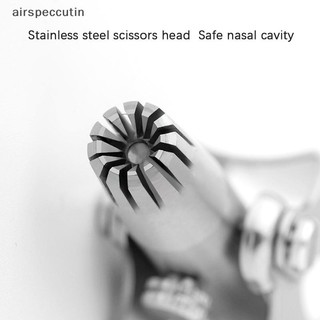Airpeccutin Thép không gỉ Hướng dẫn sử dụng Tông đơ cắt tóc mũi Bộ tẩy mũi EN