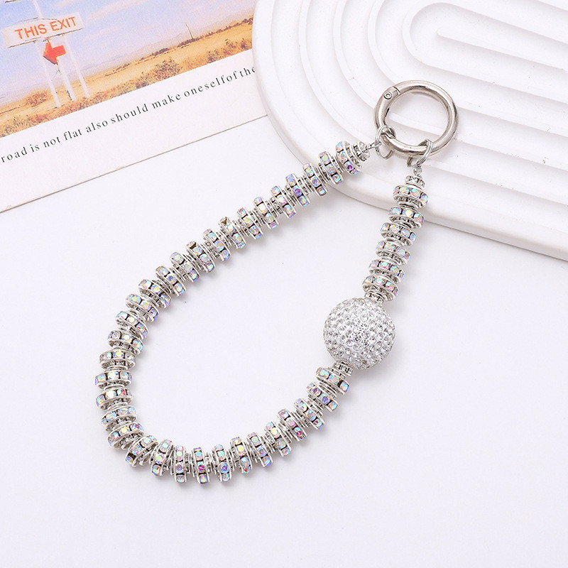 Thời trang sang trọng điện thoại hạt thủ công, mặt kim cương giả, trang sức, cho tất cả mẫu vỏ, dây treo di động, dây đeo cổ tay nữ, quà tặng