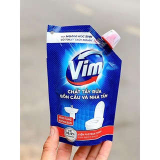 SET 10 BỊCH NƯỚC TẨY BỒN CẦU VIM DIỆT KHUẨN HIỆU QUẢ 140ML - HÀNG KHUYẾN MÃI