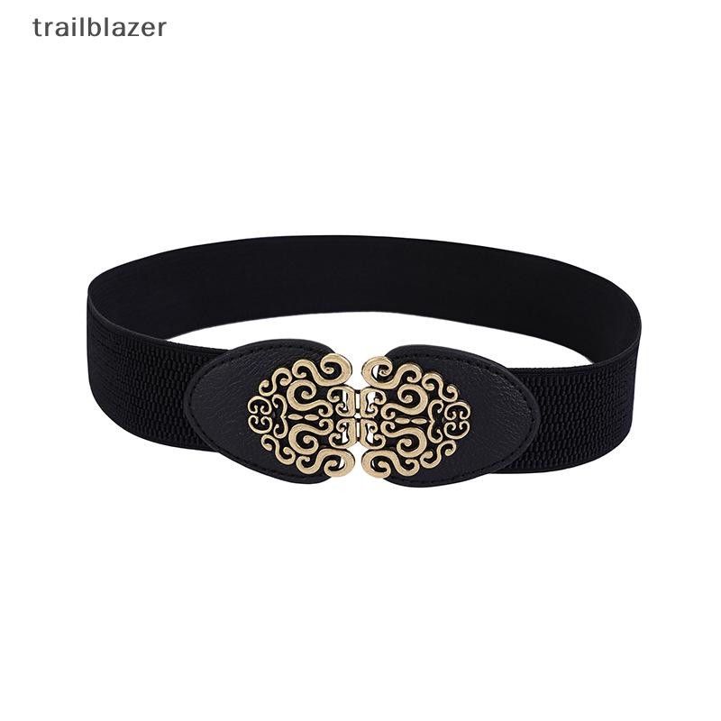 Trailblazer Thời Trang Hàn Quốc Nữ Trang Trí Co Giãn Thắt Lưng Rộng Khóa Đầm Áo Len Áo Len Thắt Lưng Cho Người Phụ Nữ Mới