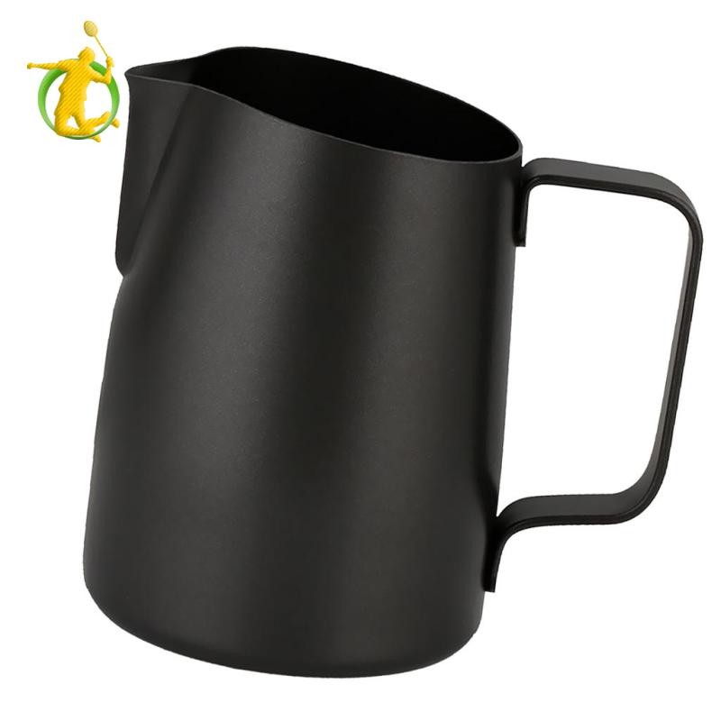 Bình sữa cà phê không gỉ Kéo xi lanh hoa 450ml Sliver Sliver