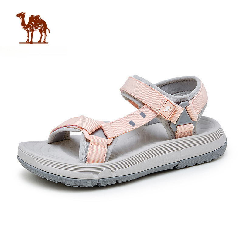 Ảnh Xăng đan Nữ CAMEL CROWN Xăng đan Thể Thao Đế Dày Phù Hợp Với Giày Đi Biển Chống Mài Mòn 1