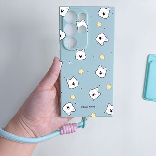Vỏ ví họa tiết chó con màu trắng dễ thương S25 plus Vỏ cho Samsung A23 A24 A25 a55 s22 s22plus ultra Girly S23 S23Plus s23fe s24 s24plus s24ultra s21FE Vỏ