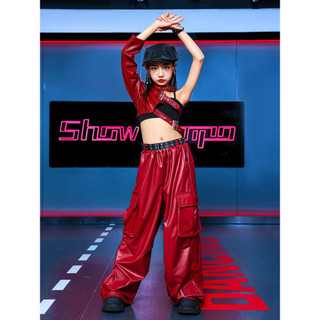Đồ đồ nhảy hiện đại đồ nhảy cho bé gái  Hip-Hop Tay Ngắn Phù Hợp Với Hip-Hop Trang Phục Khiêu Vũ Bé Gái  Jazz Dance Rời Phù Hợp Với