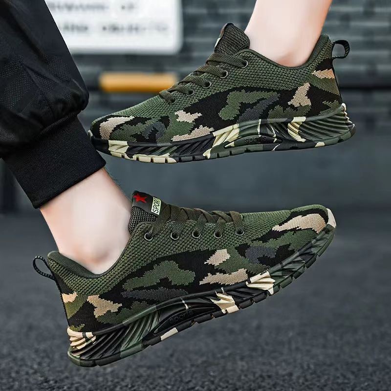 Giày Nam Thể Thao Họa Tiết Camouflage Cho Mọi Hoạt Động