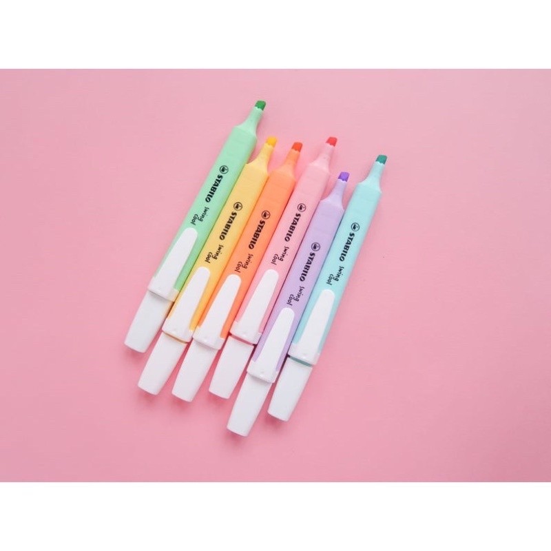 Bút dạ quang nhớ dòng pastel Stabilo.