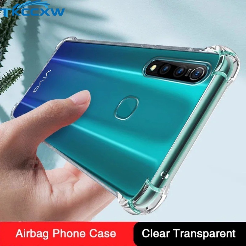 Sang Trọng Mềm Cao Cấp Chất Lượng Cao Ốp lưng VIVO Z5 Z5i Z5X 2019 2020 Coque Túi Khí Chống Sốc Ốp Lưng Silicon Mỏng Funda Nhà Ở