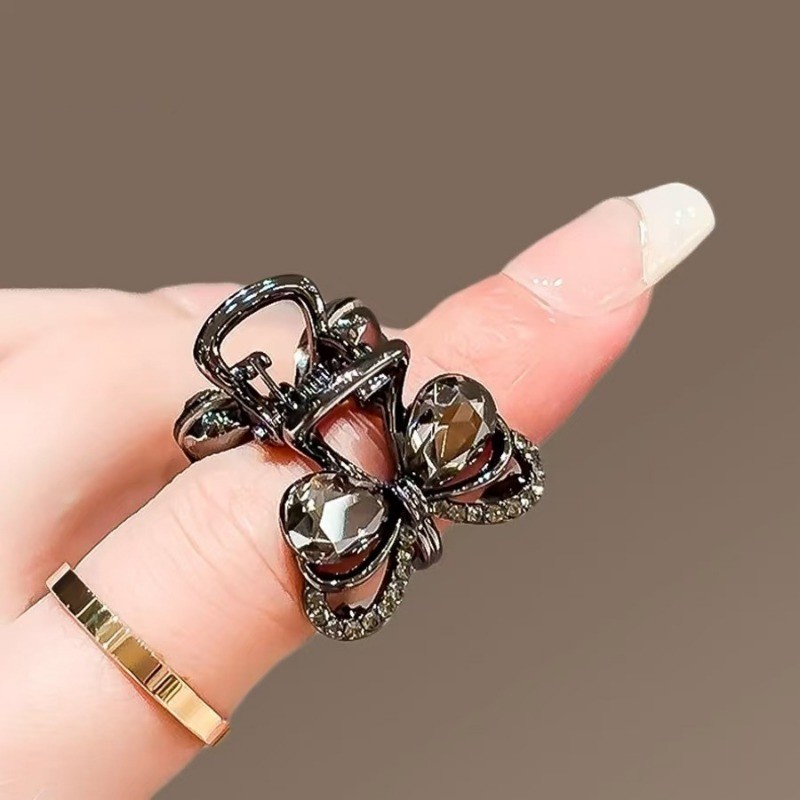 Mauropoli Hàn Quốc kẹp tóc pha lê tinh tế, kẹp nhỏ giữ tóc gãy, mũ đội đầu