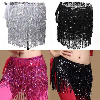 [Firefly] Trang phục khiêu vũ bụng Sequin sel Viền hông Khăn quàng cổ thắt lưng Váy quấn eo [VN]