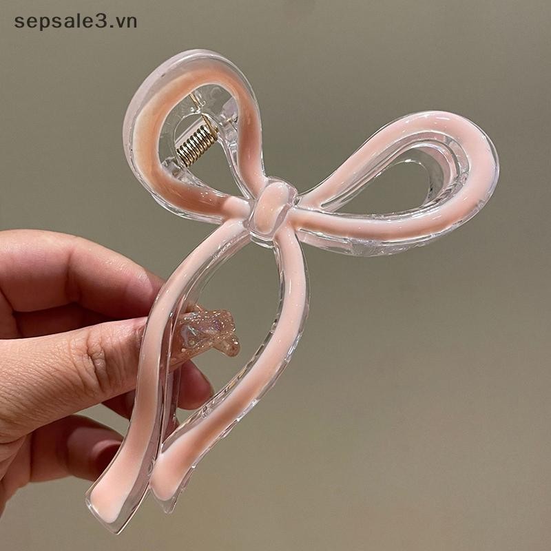 # Vn # Đơn Giản Nhiều Màu Rỗng Streamer Nơ Nhựa Vuốt Tóc Thời Trang Phụ Kiện Tóc Cho Nữ Sinh Nhật Bé Gái Quà Tặng Nhỏ.