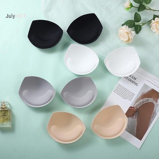 Julyhot 2 Miếng Lót Áo Ngực Nữ Gợi Cảm Chèn Đệm Có Thể Tháo Rời Brassiere Tăng Cường Ngực Sopnge Đẩy Lên Cốc Cho Đồ Bơi Bikini Massivedeals