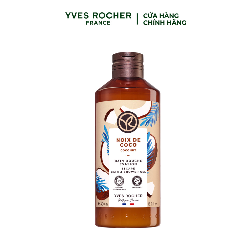 Ảnh Sữa tắm dạng gel hương dừa Yves Rocher Bath And Shower Gel Coconut 400ml 1