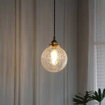 Đèn Treo Thủy Tinh Nhật Bản Cổ Điển, Đèn Chùm Cổ Điển Bằng Đồng Thau Led Đèn Trần Thả Cho Đảo Bếp, Phòng Ngủ, Phòng Khách, Bàn Ăn, Quầy Bar — ảnh 1