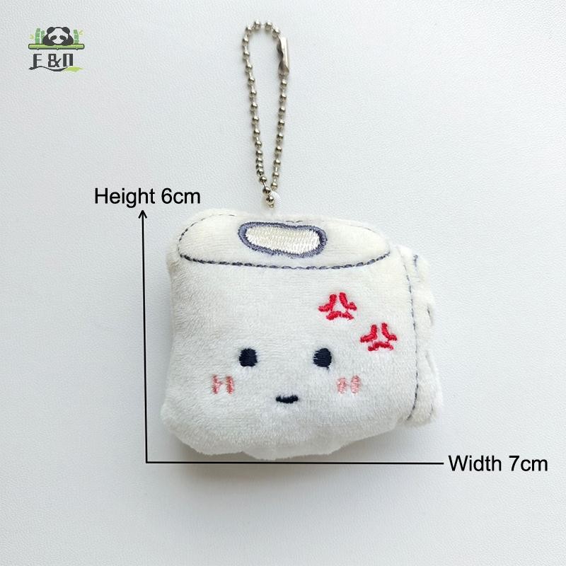 [Shnzdd] Nhà vệ sinh vui nhộn Móc khóa sang trọng Phim hoạt hình Răng cuộn giấy Poop Búp bê nhồi bông Mặt dây chuyền Vòng chìa khóa ô tô Ba lô Túi trang trí quà tặng trẻ em EMKK